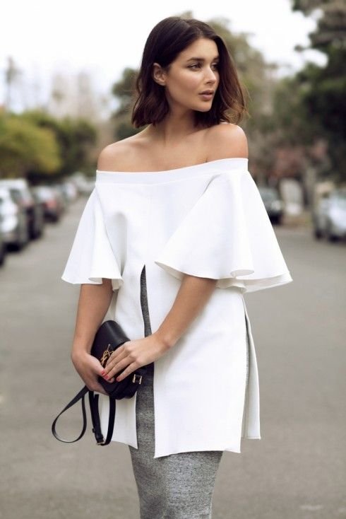 9 outfit suggestions with off-the-shoulder shirts 1
